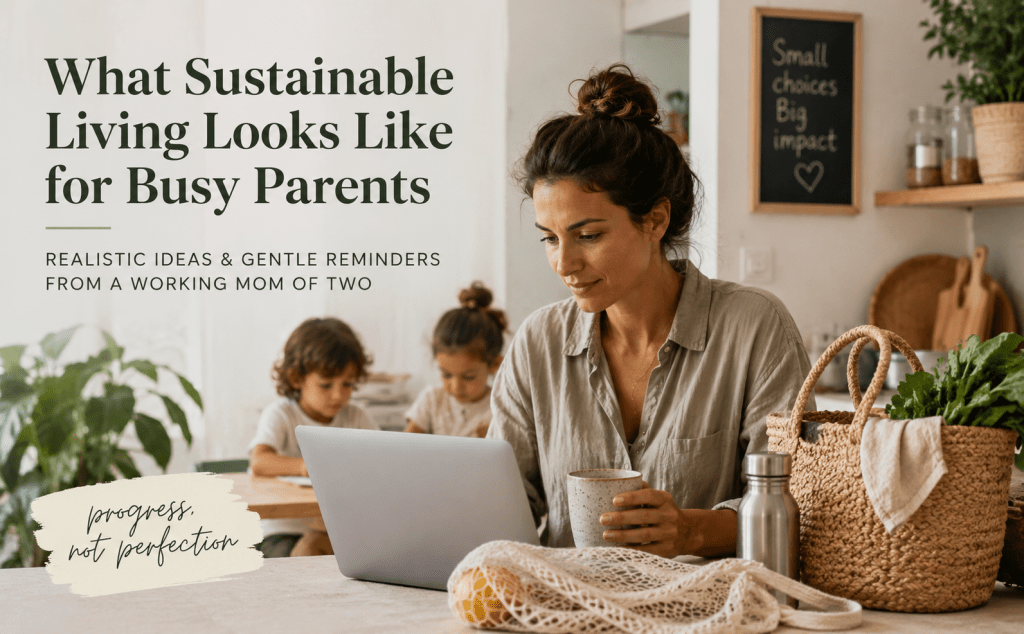 a woman on the computer working behind are two children